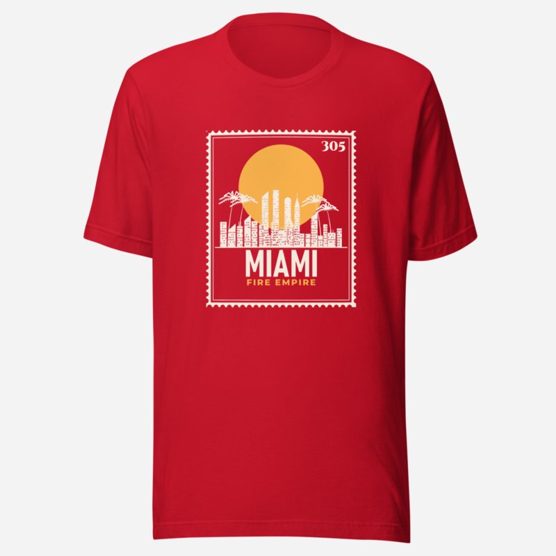 Fire Empire Miami Stamp Tee Red