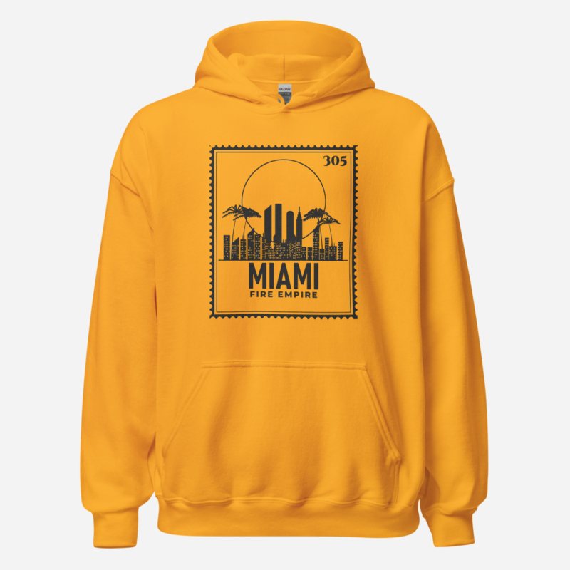 Fire Empire Miami Stamp Hoodie Gold