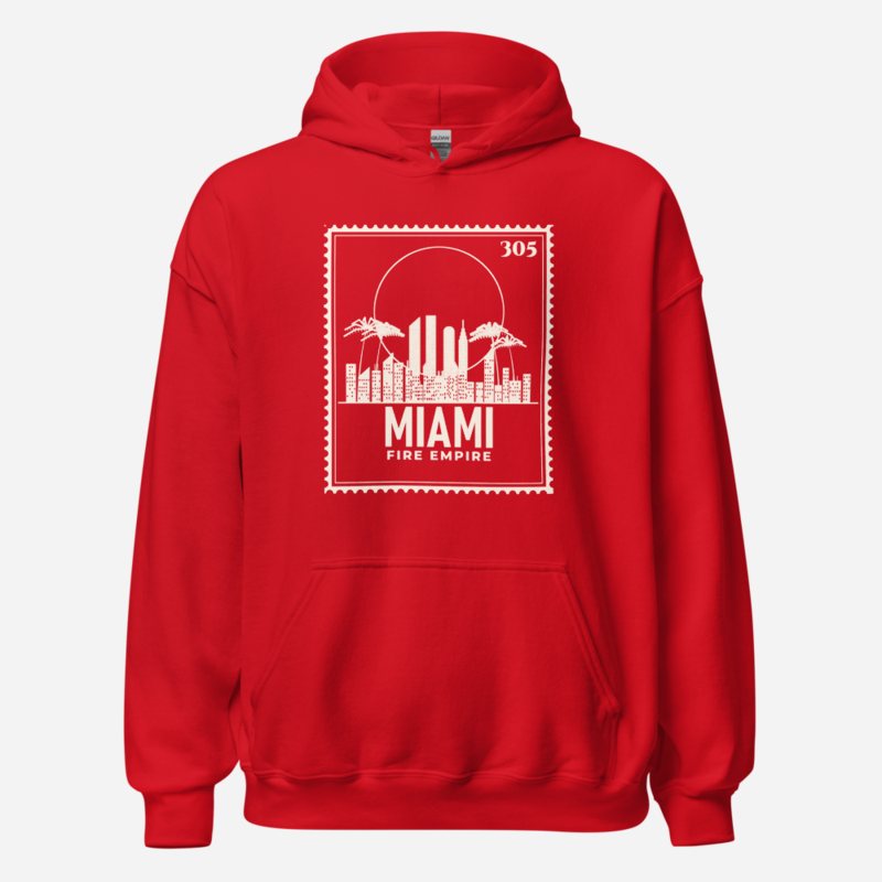 Fire Empire Miami Stamp Hoodie Red