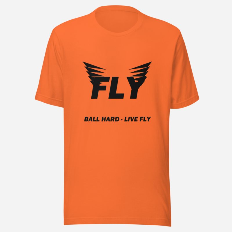 Fly Baller Fly Wings Tee in Orange