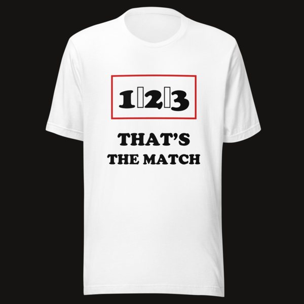 Entertainment Wrestling World One Two Three Tee in White