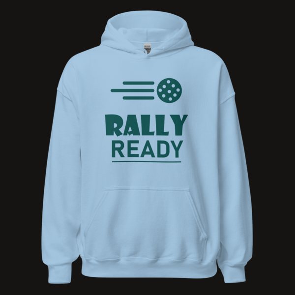 Sensational Pickleball Rally Ready Hoodie in Light Blue