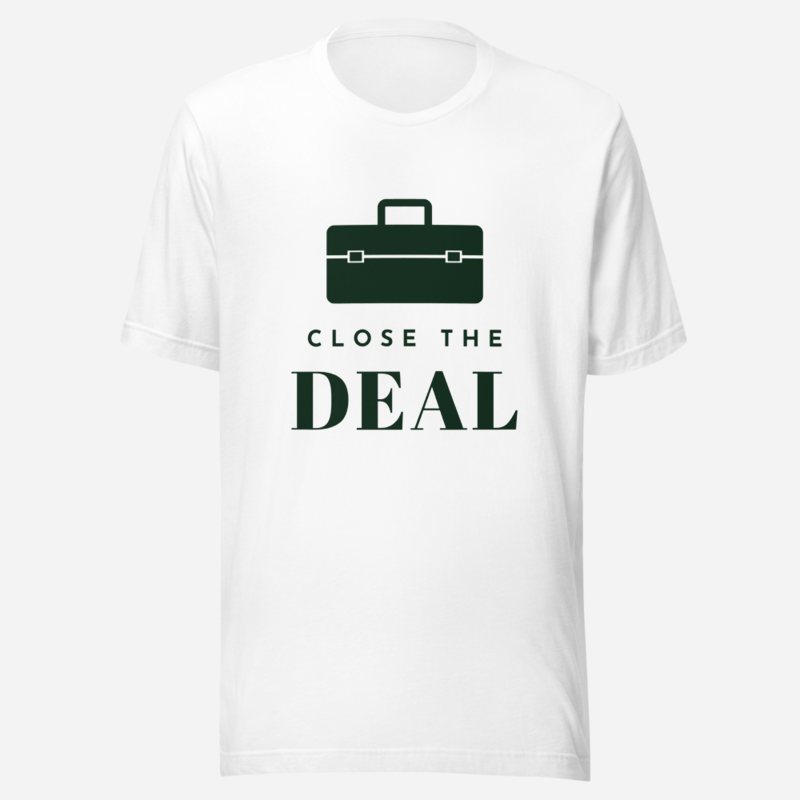 Biggest Bossman Close The Deal Tee in White