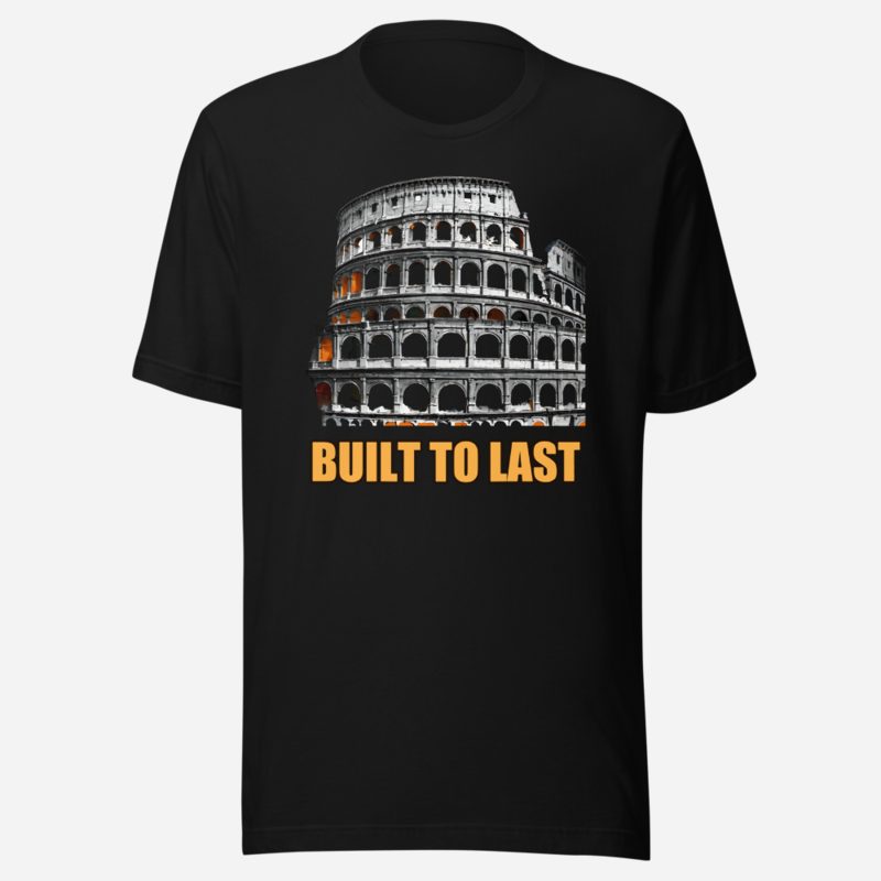 Fire Empire Built To Last Colosseum Fire Tee Black