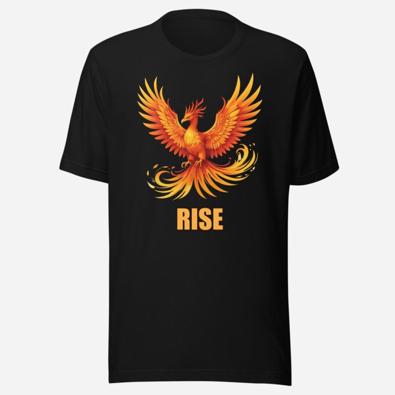 Fire Empire Rise Phoenix Tee Black