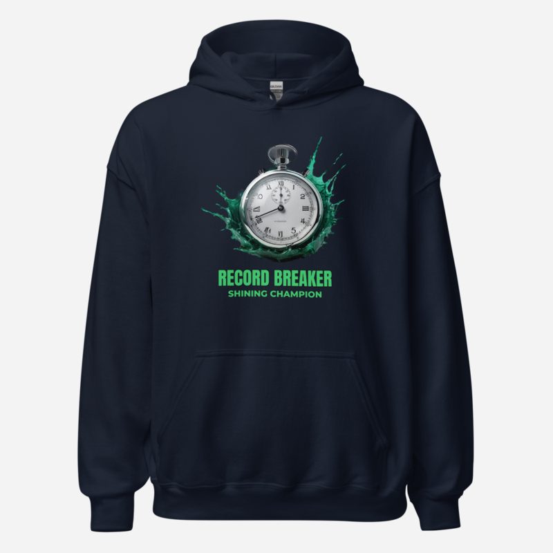 Shining Champion Record Breaker Hoodie in Navy