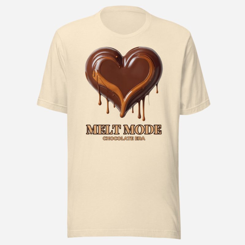 Chocolate Era Melt Mode Tee in Heather Natural