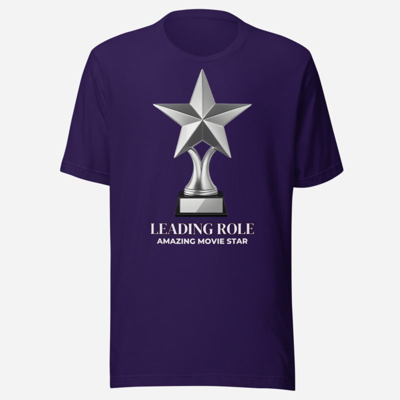 Amazing Movie Star Leading Role Tee in Team Purple