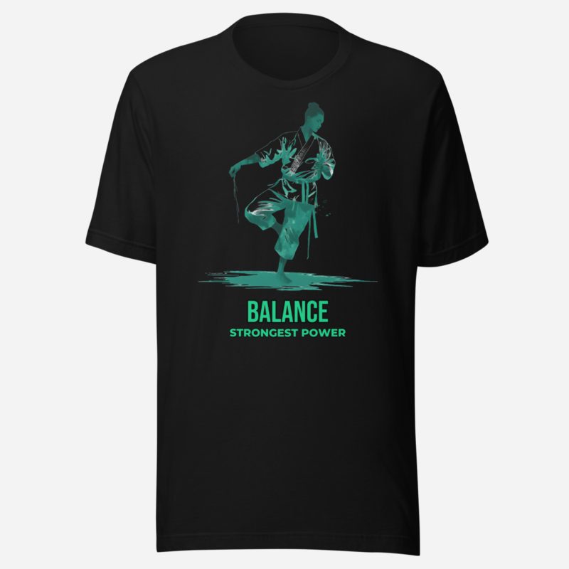 Strongest Power Balance Tee in Black