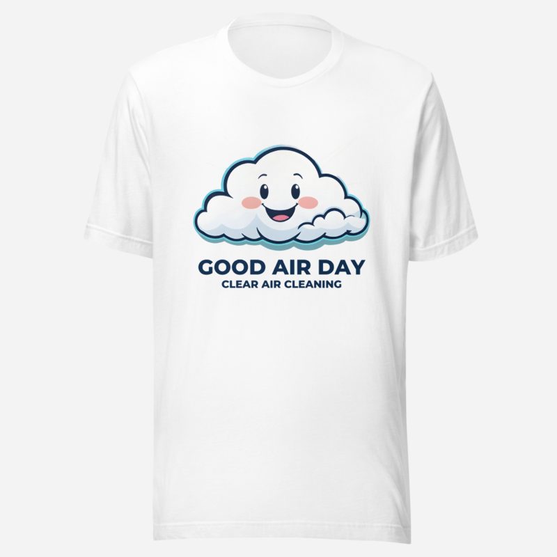 Clear Air Cleaning Good Air Day Tee in White