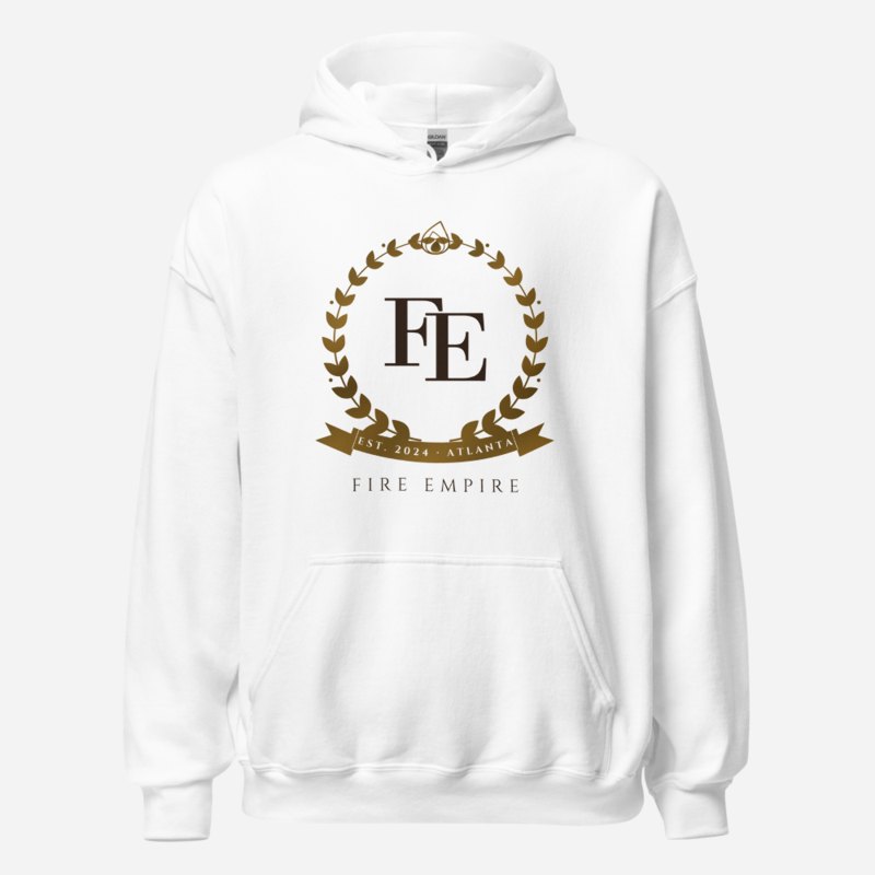 Fire Empire Maison Crest Hoodie in White