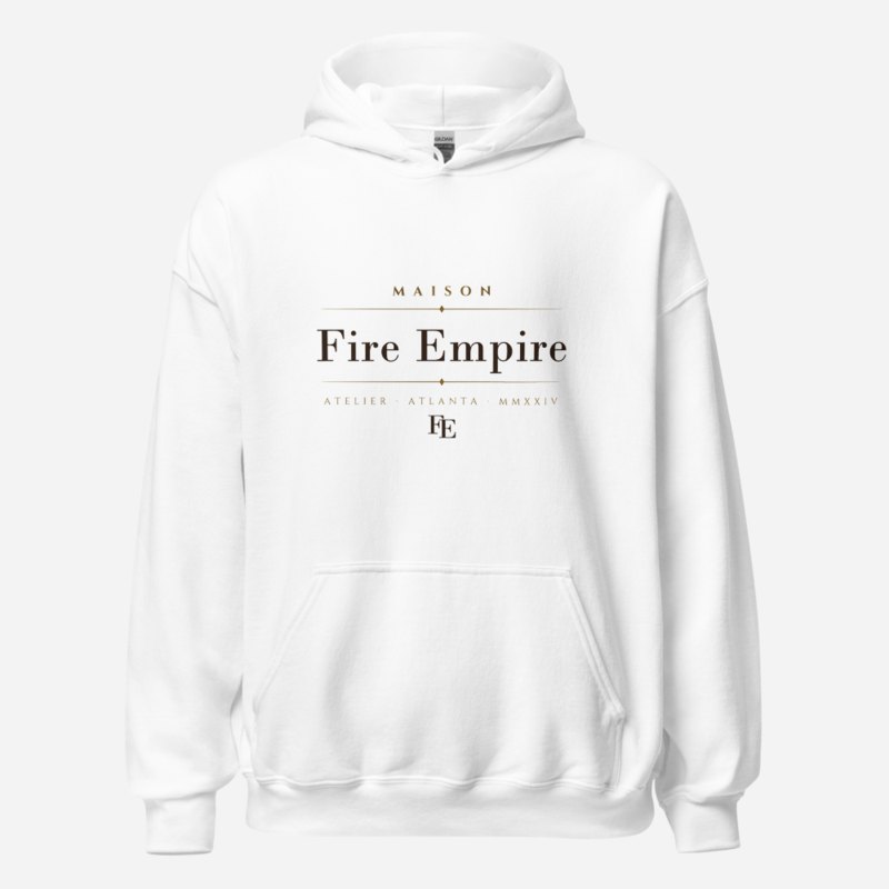 Fire Empire Maison Signature Hoodie White