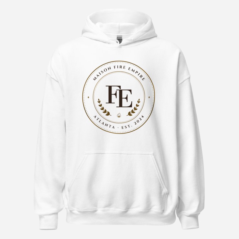 Fire Empire Maison Medallion Hoodie in White