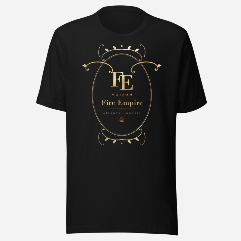 Fire Empire Maison Baroque Cartouche Tee Black
