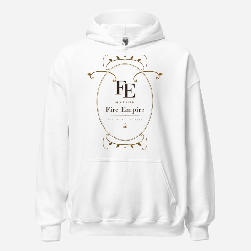 Fire Empire Maison Baroque Cartouche Hoodie White