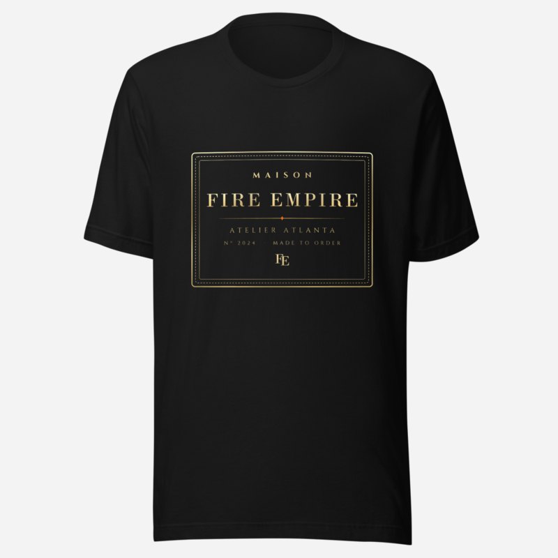 Fire Empire Maison Atelier Label Tee Black