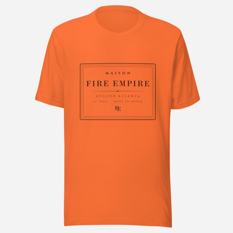 Fire Empire Maison Atelier Label Tee Orange