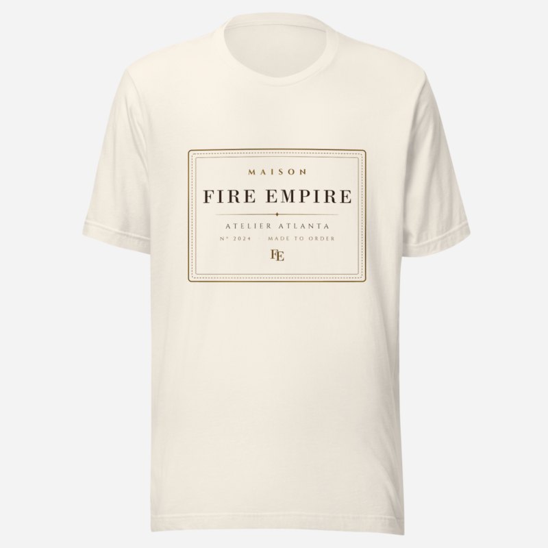 Fire Empire Maison Atelier Label Tee Vintage White
