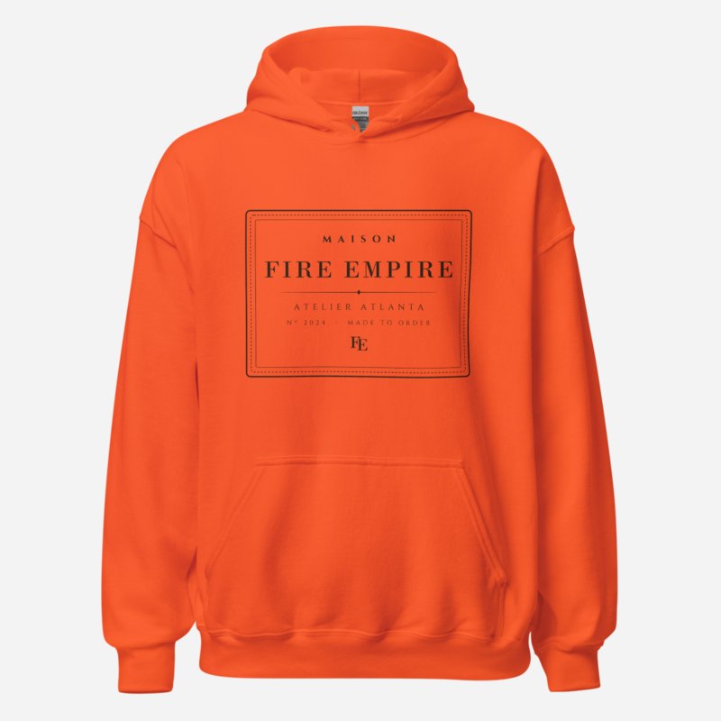 Fire Empire Maison Atelier Label Hoodie Orange