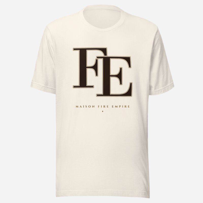 Fire Empire Maison Embroidered Monogram Tee Vintage White