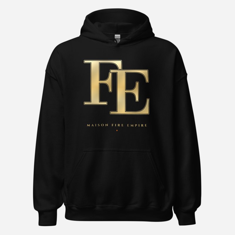 Fire Empire Maison Embroidered Monogram Hoodie Black