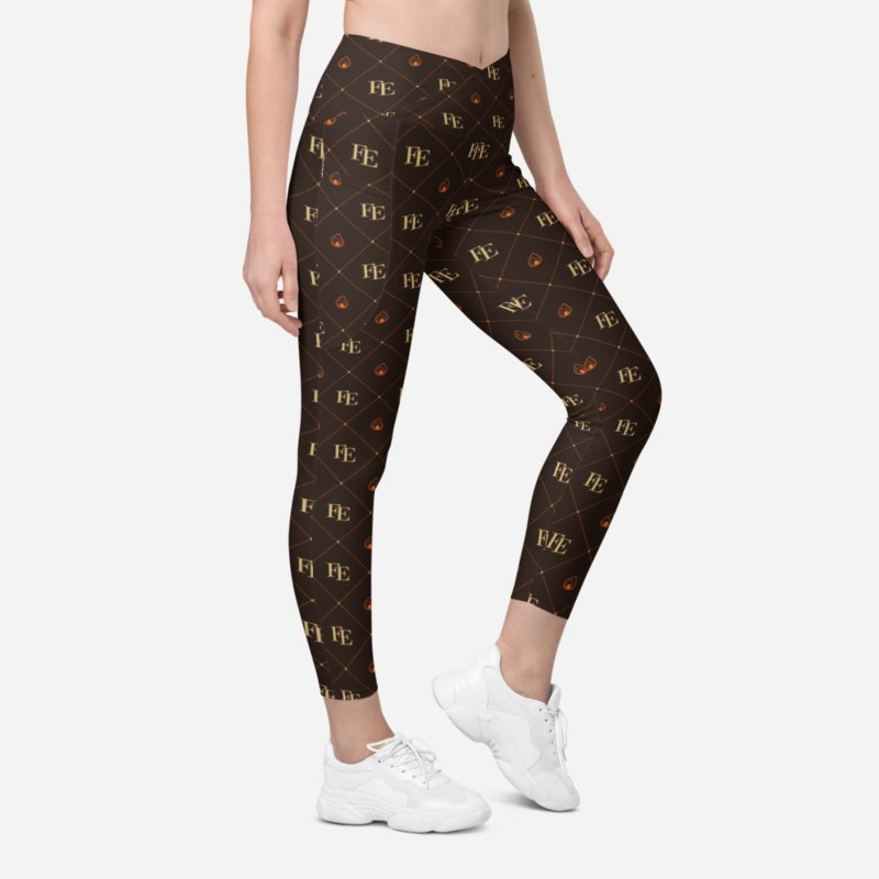 Fire Empire Maison Monogram Canvas Leggings