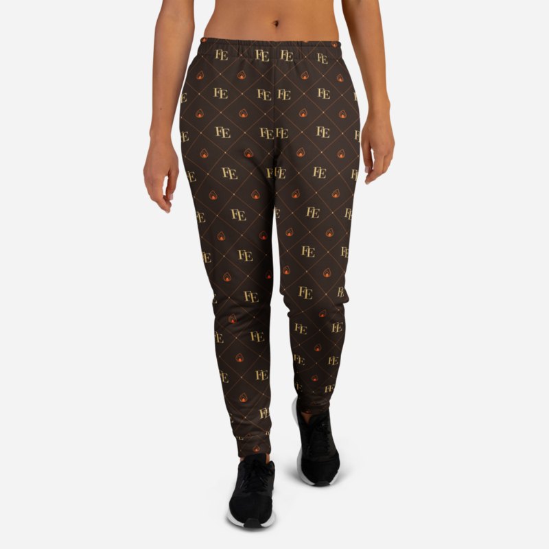 Fire Empire Maison Monogram Canvas Joggers