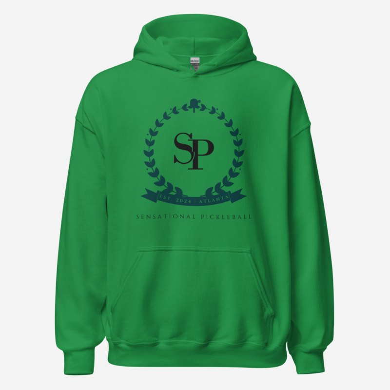 Sensational Pickleball Maison Crest Hoodie in Irish Green