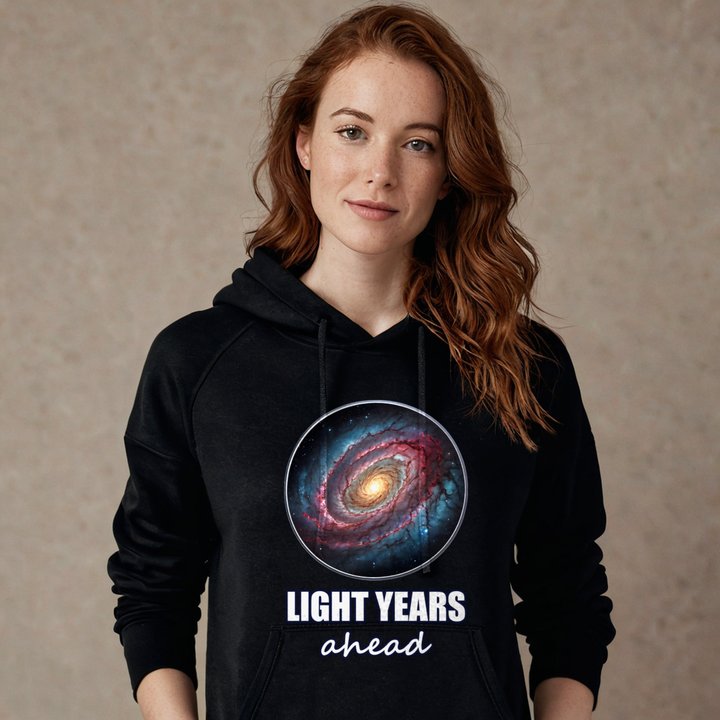 Planetinio Light Years Ahead Galaxy Hoodie in Black