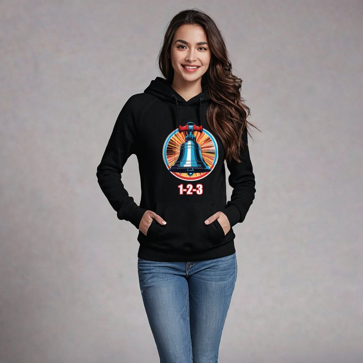 Entertainment Wrestling World 1 2 3 Bell Hoodie in Black