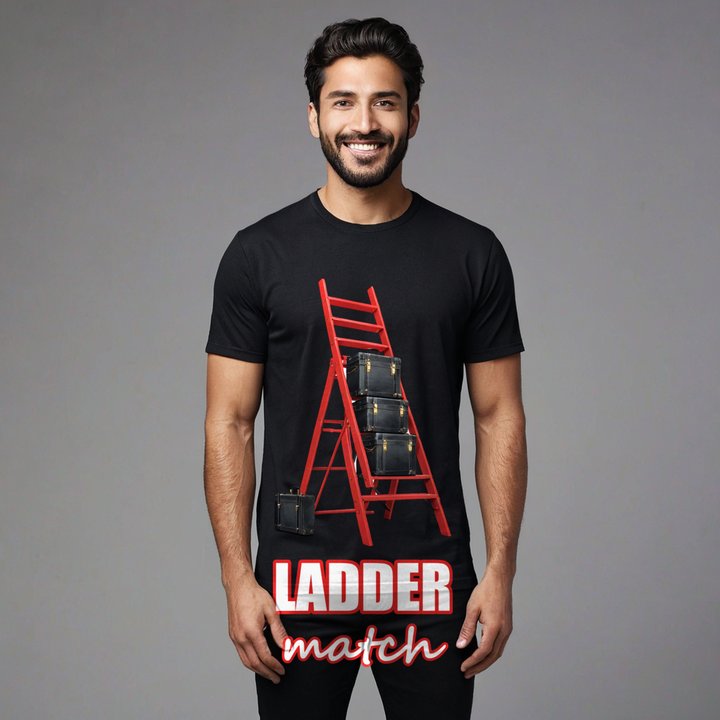 Entertainment Wrestling World Ladder Match Premium Tee in Black