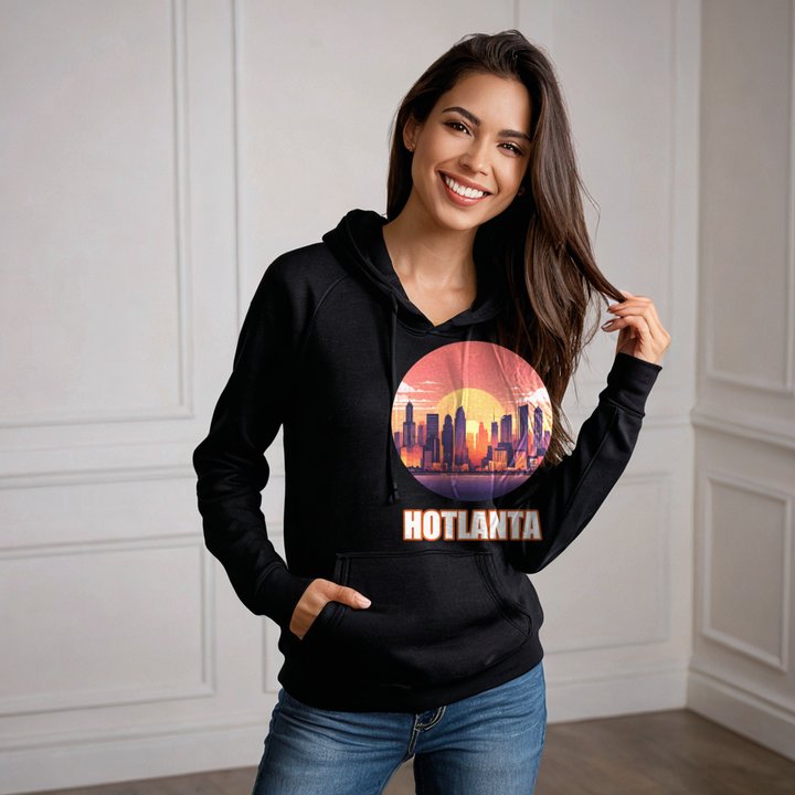 ATL Quality Hotlanta Skyline Hoodie in Black