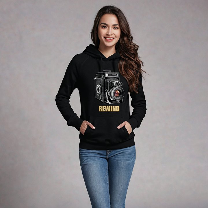Original General Rewind Camera Hoodie in Black