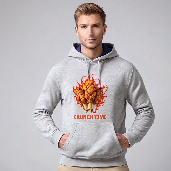 Fast Food Run Crunch Time Hoodie in Ash