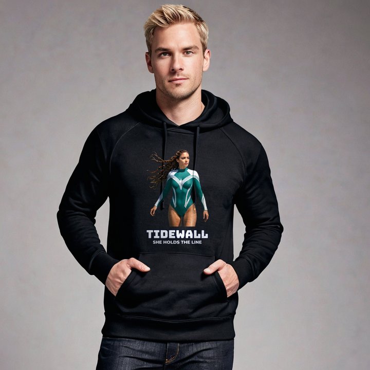 Next Level Superheroes Tidewall Hoodie in Black