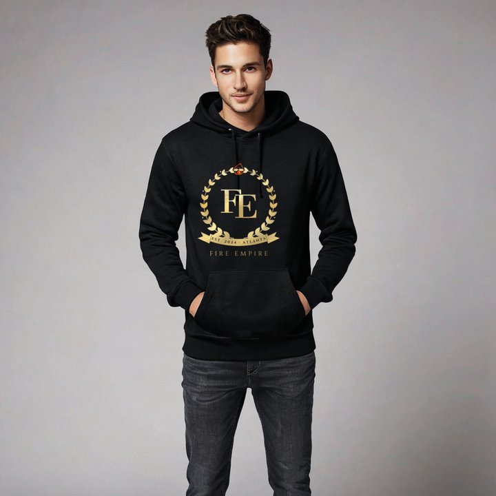 Fire Empire Maison Crest Hoodie in Black