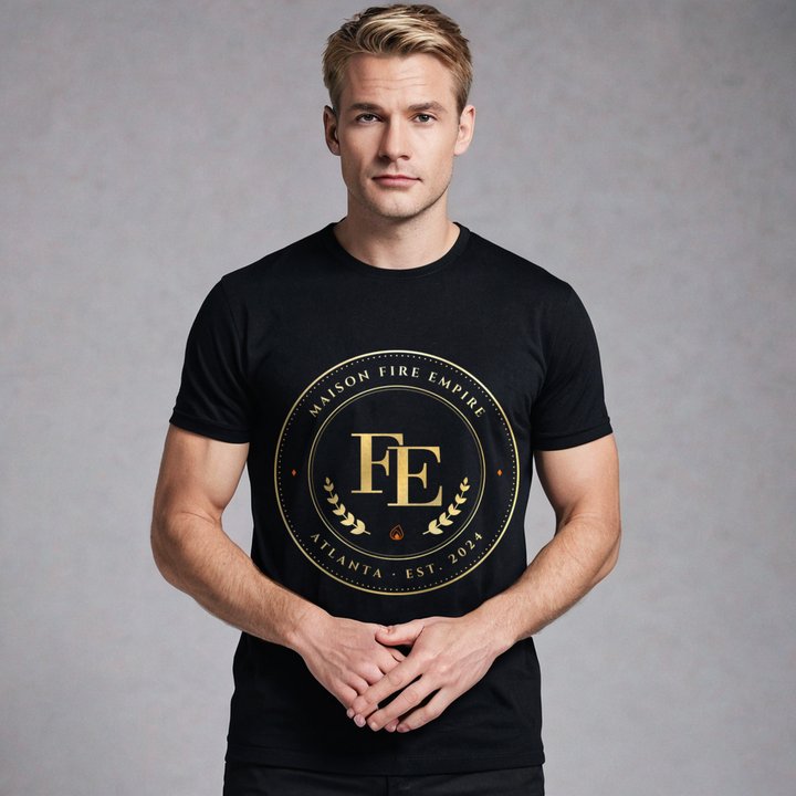Fire Empire Maison Medallion Tee in Black