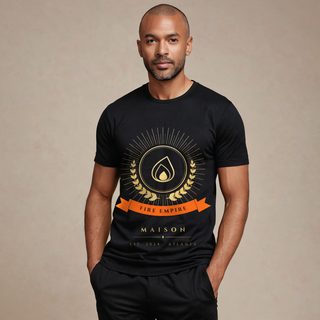Fire Empire Maison Heraldic Emblem Tee AI model