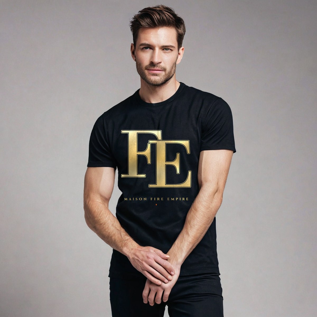 Fire Empire Maison Embroidered Monogram Tee