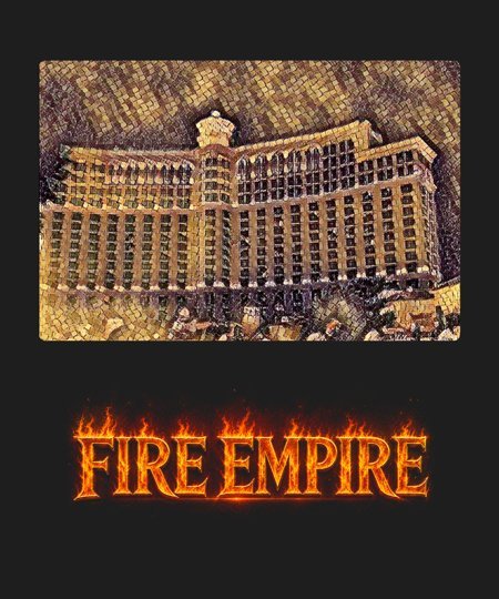Fire Empire NFT Art Tee - Bellagio