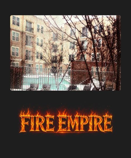 Fire Empire NFT Art Tee - Snow Pool