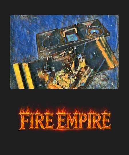 Fire Empire NFT Art Tee - Broken Speakers