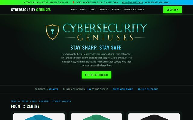 cybersecuritygeniuses.com website