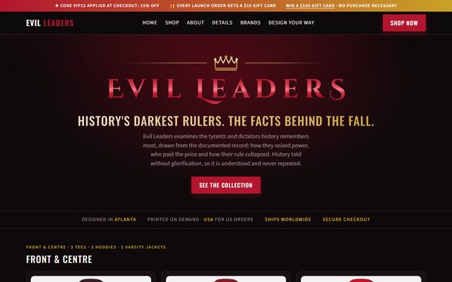evilleaders.com website