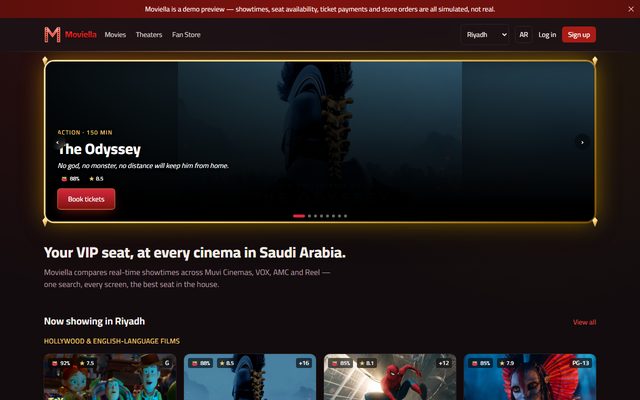 moviella.com website