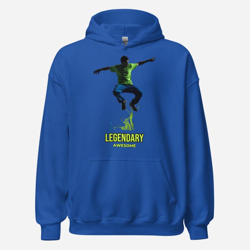 Legendary Awesome Rooftop Leap Hoodie in Royal