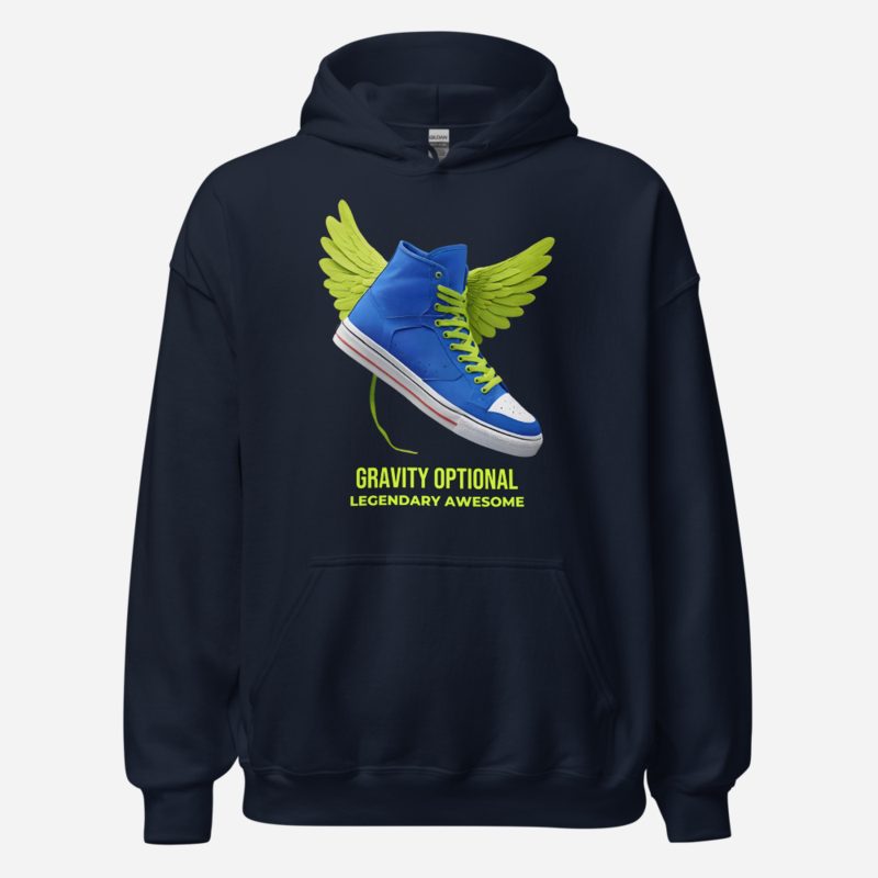 Legendary Awesome Gravity Optional Hoodie in Navy