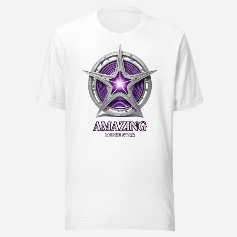 Amazing Movie Star Star Reel Tee in White