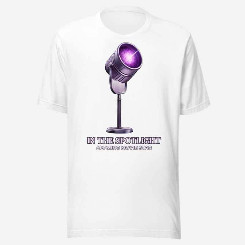 Amazing Movie Star Spotlight Tee in White