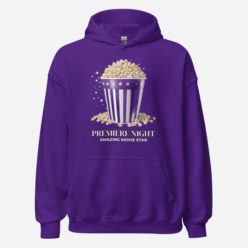 Amazing Movie Star Premiere Night Hoodie in Purple